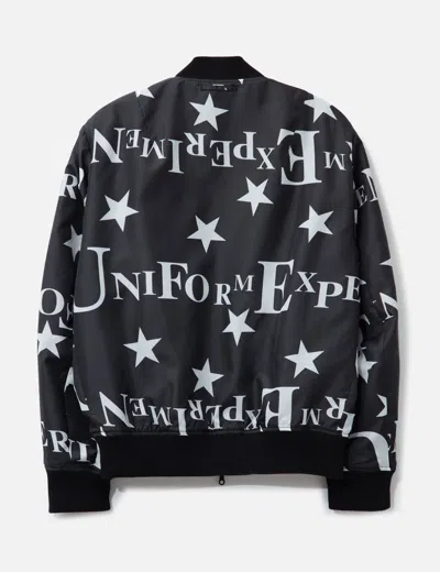 Uniform Experiment Reversible Bomber Jacket In Black