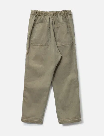 Kapital Sulfur Herringbone Easy Baker Pants In Gray