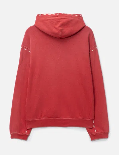 Kapital Swt Knit Marionette Hoodie In Red