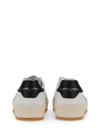 Philippe Model Elevated White Sneakers With Subtle Perforations