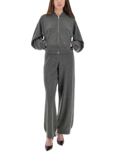 Fabiana Filippi Wool, Silk And Cashmere Pants In Gray