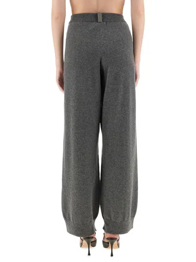 Fabiana Filippi Wool, Silk And Cashmere Pants In Gray