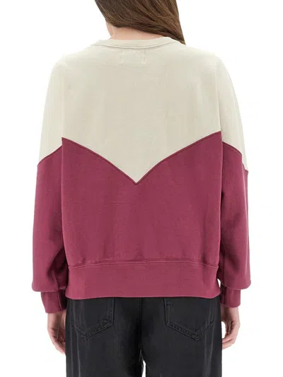 Isabel Marant Étoile Isabel Marant Etoile Two-tone Cotton Blend Houston Sweatshirt In Multi