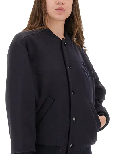 Apc Ribbed Cuffs And Hem Jacket In Black