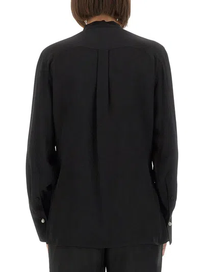 Victoria Beckham Silk Shirt In Black