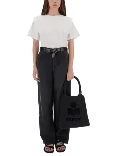 Isabel Marant Niroka Straight-leg Denim Pants In Black