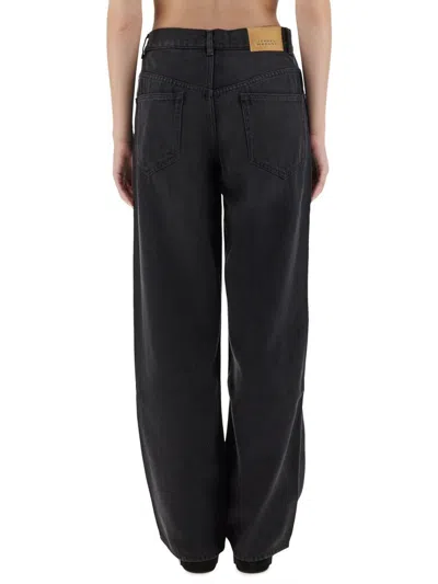 Isabel Marant Niroka Straight-leg Denim Pants In Black