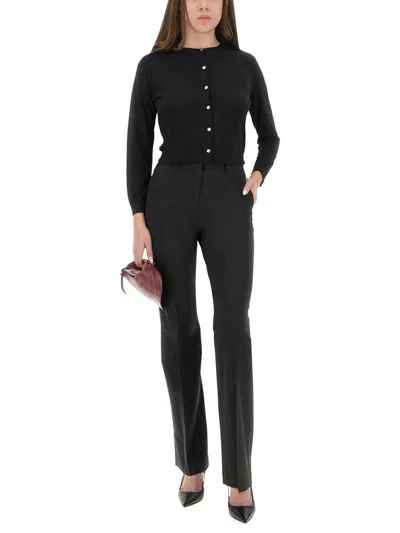 Theory Flared Pants In Black