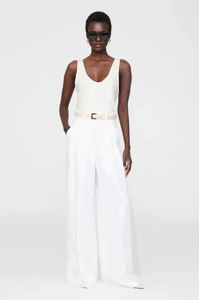 Anine Bing Lea Top In Neutral