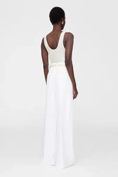 Anine Bing Lea Top In Neutral