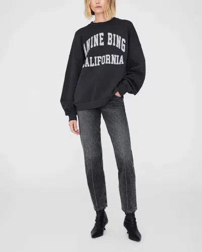 Anine Bing Miles Sweatshirt By  In Black