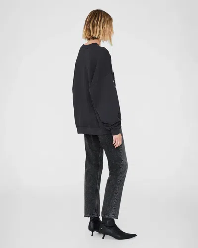 Anine Bing Miles Sweatshirt By  In Black