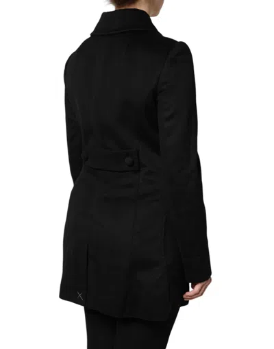 Dolce & Gabbana Black Wool Sartoria Italiano Blazer Jacket In Black