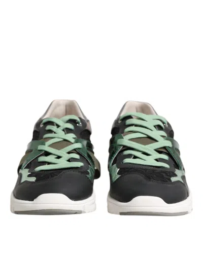 Pre-owned Dolce & Gabbana Multicolor Lace Up Low Top Sneakers Men's Shoes ()