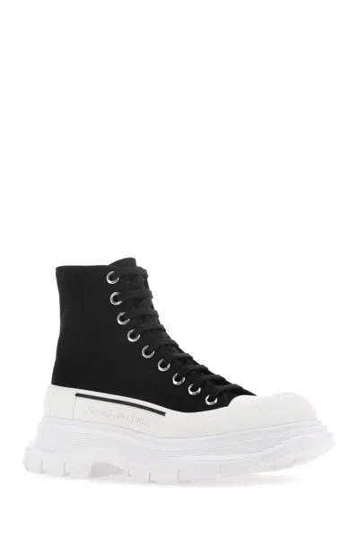 Alexander Mcqueen Black Canvas Canvas Sack Sneakers In Multi