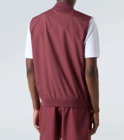 Brunello Cucinelli Logo Vest In Brown
