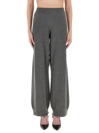 Fabiana Filippi Wool, Silk And Cashmere Pants In Gray