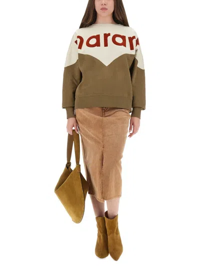 Isabel Marant Étoile Isabel Marant Etoile Powder Cotton Blend Sweatshirts In Brown