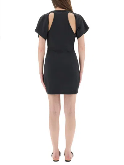Alexander Wang T Deconstructed Short Dress In Black