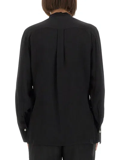 Victoria Beckham Silk Shirt In Black