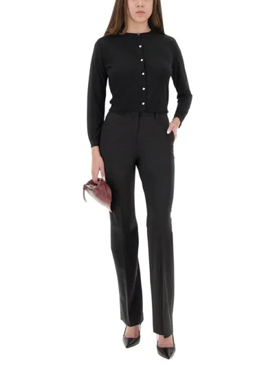 Theory Flared Pants In Black