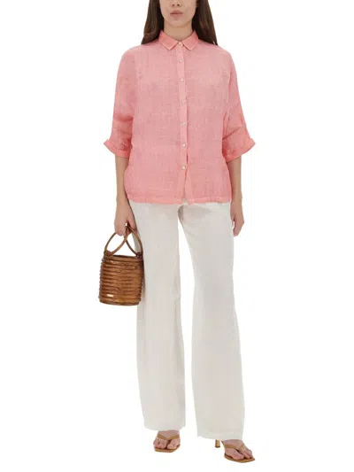 120% Lino Linen Pants In White