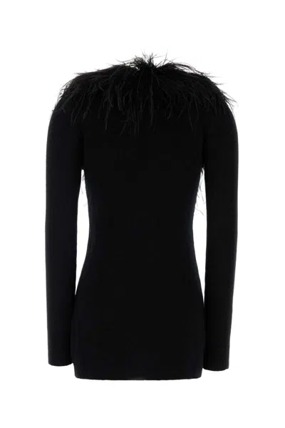 Blumarine Cardigan In Lana Nera Donna In Black