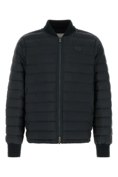 Burberry Black Polyester Down Jacket In Black