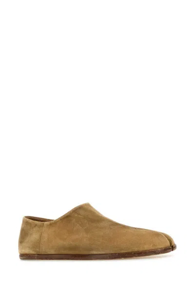 Maison Margiela Men Camel Suede Tabi Loafers