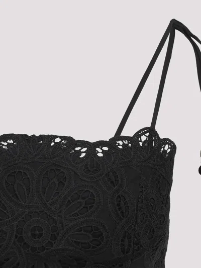 Zimmermann Rhiannon Embroidered Top In Black