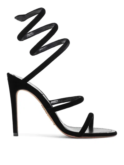 René Caovilla Flat Sandals Rene Caovilla Woman Color Black In Multi