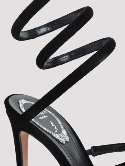 René Caovilla Flat Sandals Rene Caovilla Woman Color Black In Multi