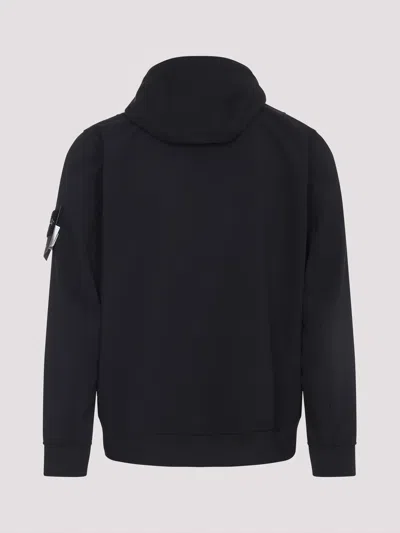 Stone Island Soft Shell Jacket In Black