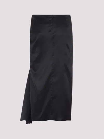 Balenciaga Draped Skirt In Black