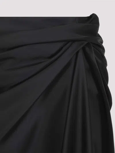 Balenciaga Draped Skirt In Black