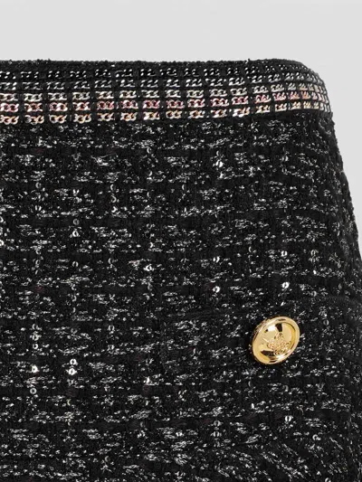 Giambattista Valli Boucle Mini Skirt In Black