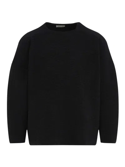 Fear Of God Ottoman Straight Neck Pullover In Black