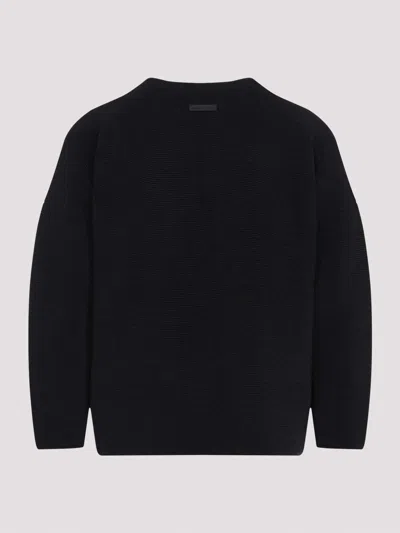 Fear Of God Ottoman Straight Neck Pullover In Black