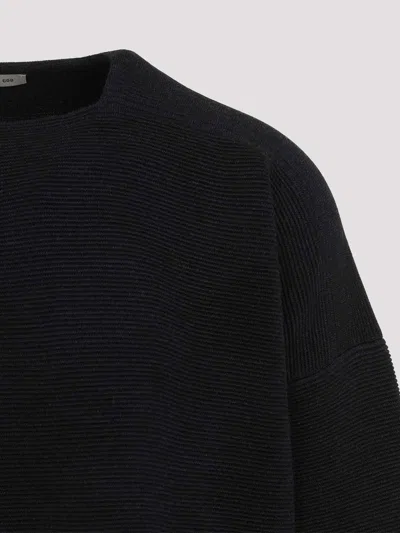 Fear Of God Ottoman Straight Neck Pullover In Black
