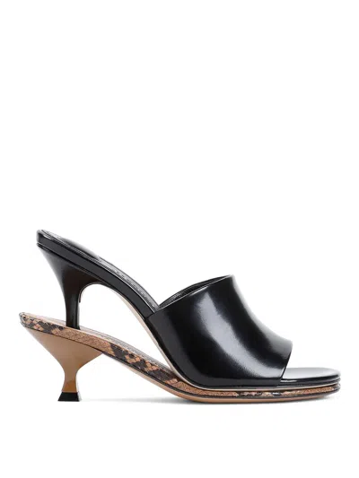 Jacquemus Les Doubles Mules Heeled Mules In Black