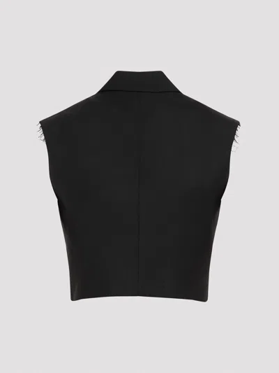 Diesel G-baryt Cropped Vest In Black