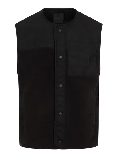 Givenchy Mix Material Vest 4g Pocket In Black