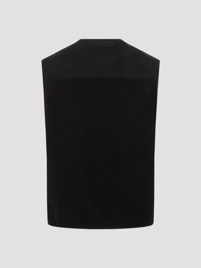 Givenchy Mix Material Vest 4g Pocket In Black