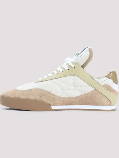 Chloé Kick Suede And Leather Sneakers In Brown