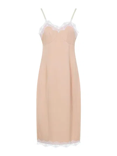 Carven Vestido Midi - Beis In Pink