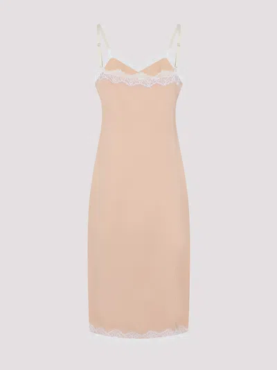 Carven Vestido Midi - Beis In Pink