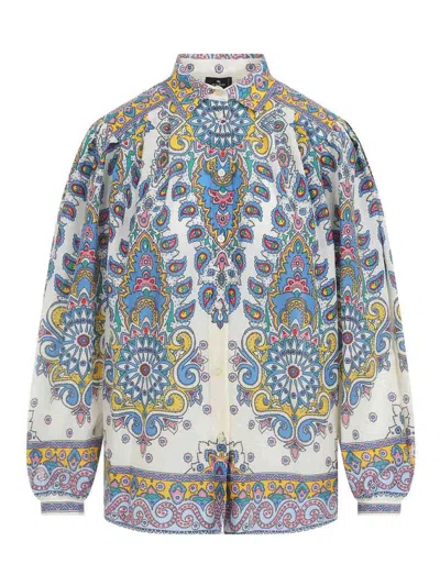 Etro Paisley-print Shirt In White