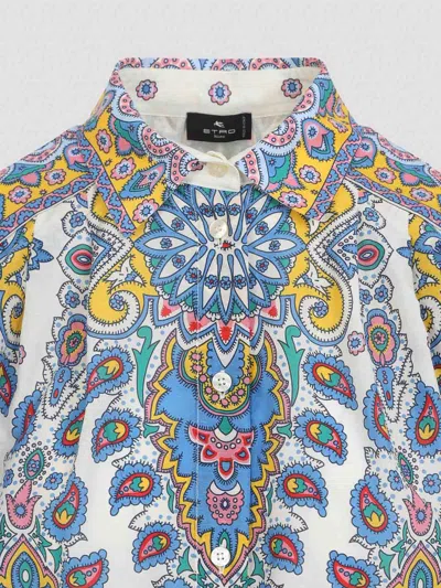 Etro Paisley-print Shirt In White