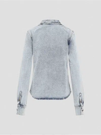 Magda Butrym Denim Oversized Shirt For Women In Blue