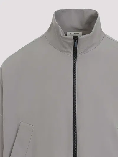 Fear Of God Nylon Vented Track Jacket In Brown